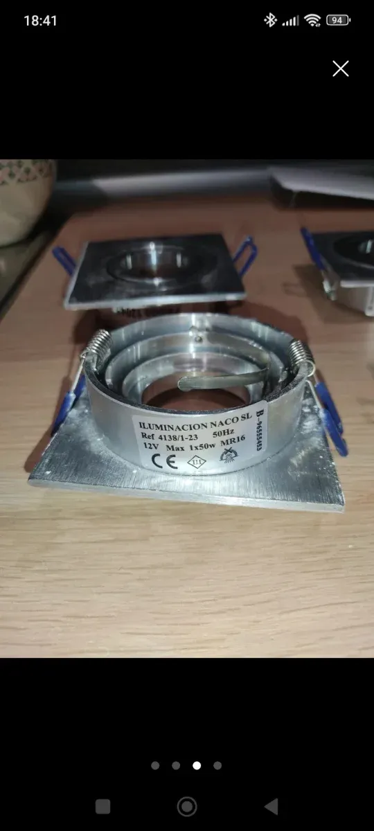 Plafón Cuadrado Aluminio