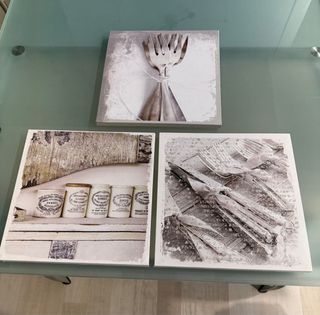 Set 3 Cuadros Decorativos Cocina