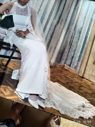 Vestido de Novia Blanco Encaje