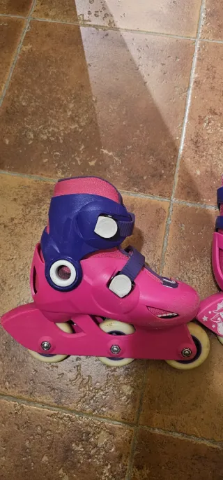 Patines Oxelo rosas y azules talla 29-30