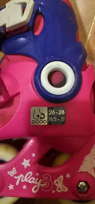 Patines Oxelo rosas y azules talla 29-30