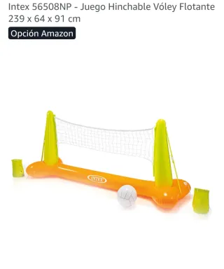 Juego Voleibol Hinchable Piscina Intex