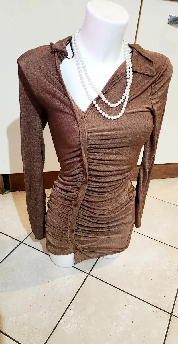 Mini abito vestito maglietta aderente taglia S