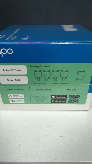 Confezione da 4 Tapo P115 Mini Smart Wi-Fi Plug con monitoraggio energia
