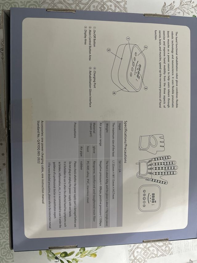 Guantes Robot Rehabilitación Terapia Mano