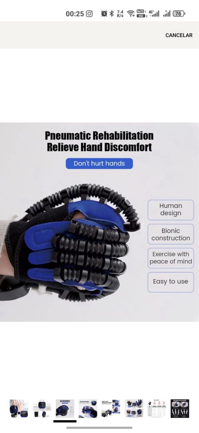 Guantes Robot Rehabilitación Terapia Mano