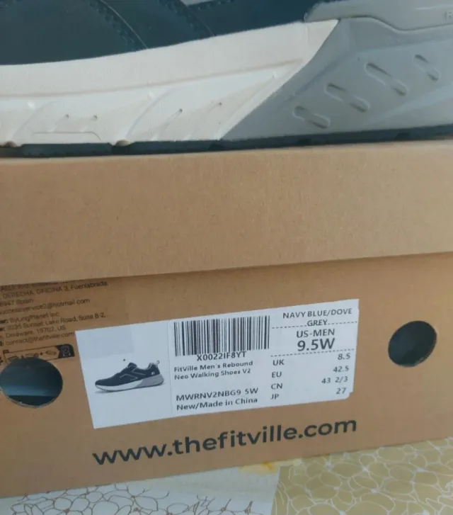 Nuove scarpe da ginnastica uomo FitVille blu/bianc