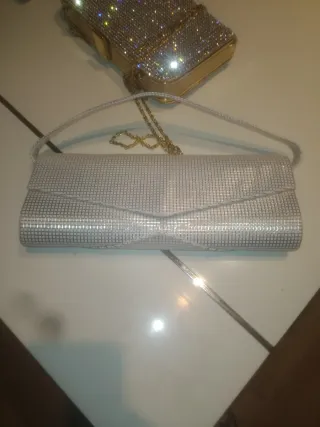 Lote 3 bolsos y 1 cartera piel