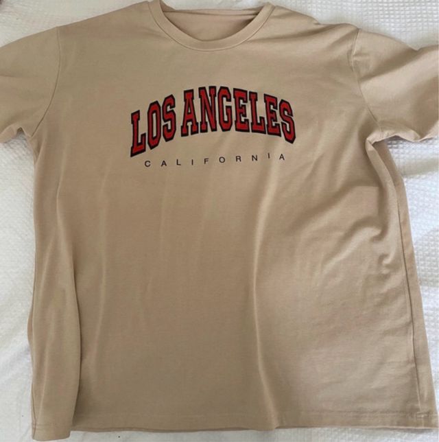 Camiseta Los Angeles Beige