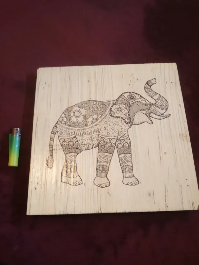 Cuadro Elefante Estilo Mandala