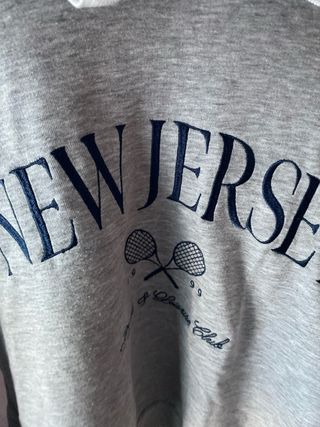 Sudadera gris New Jersey Club