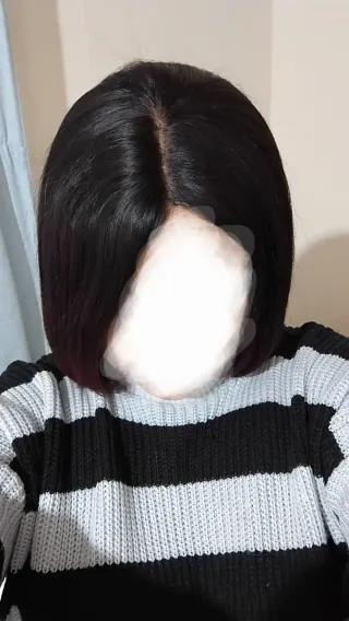 Peluca pelo humano negro