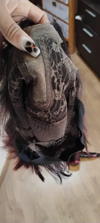 Peluca pelo humano negro