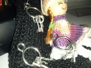 lote de 40 Colgantes Llavero Llaves Plata 900