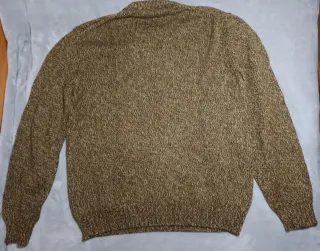 Maglione Uomo Taglia L Beige Marrone