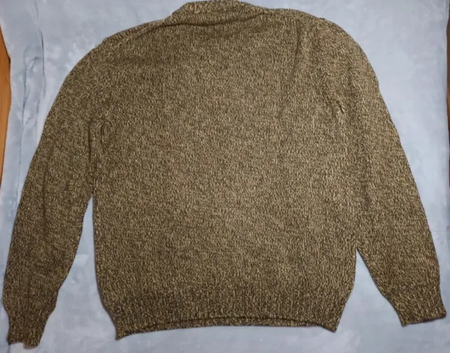 Maglione Uomo Taglia L Beige Marrone