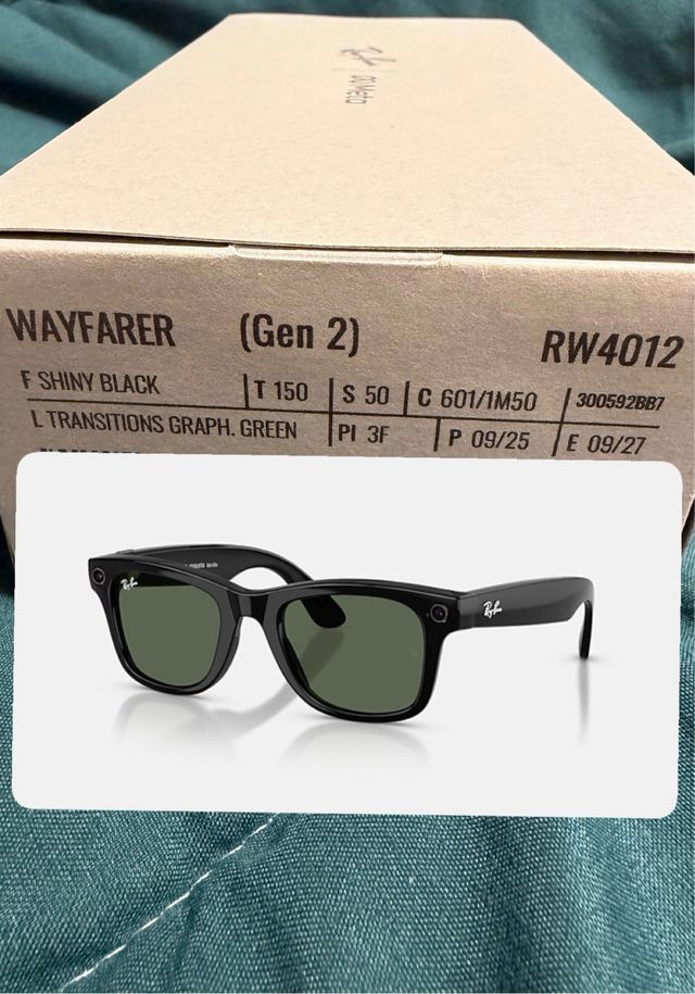 Gafas Ray-Ban Meta Wayfarer Fotocromáticas Nuevas