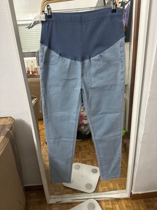 Pantalón premamá vaquero azul