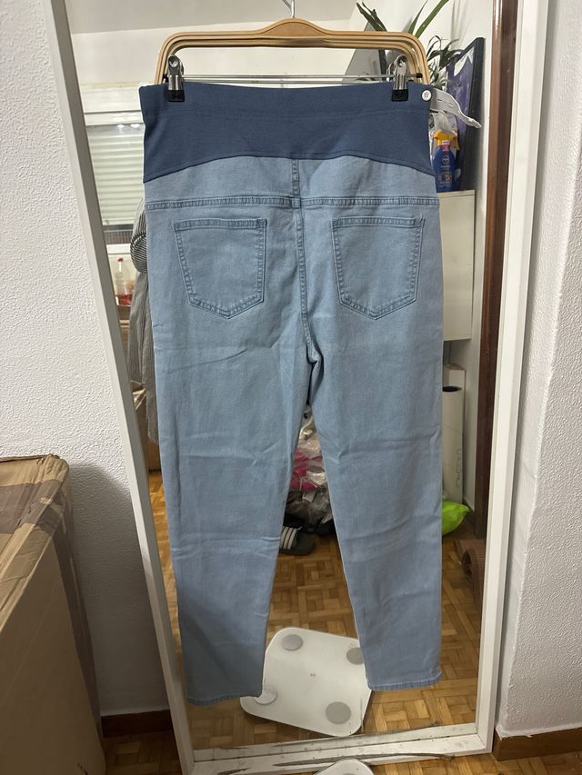 Pantalón premamá vaquero azul