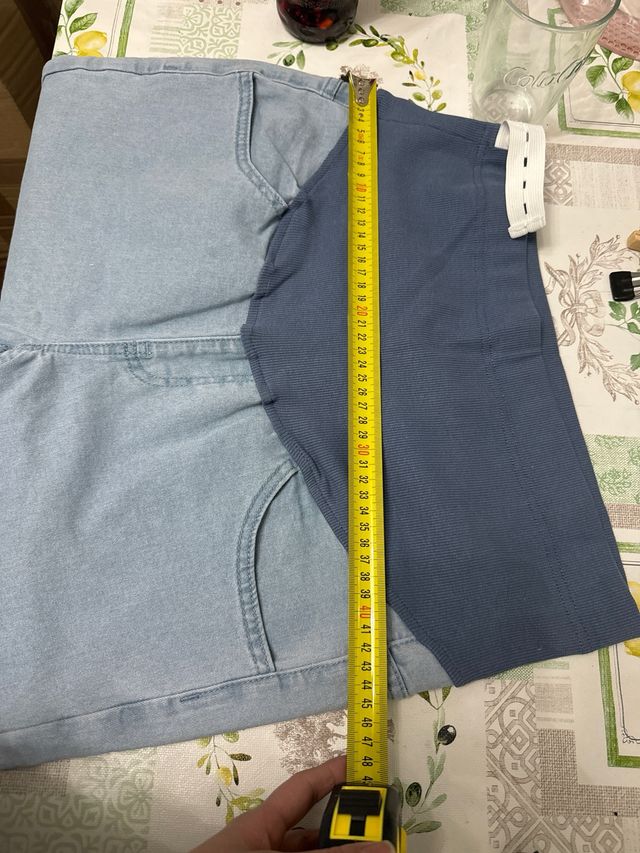 Pantalón premamá vaquero azul