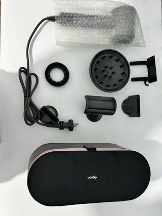 DysonSupersonic Grigio/Rosa con accessori+Cofanett