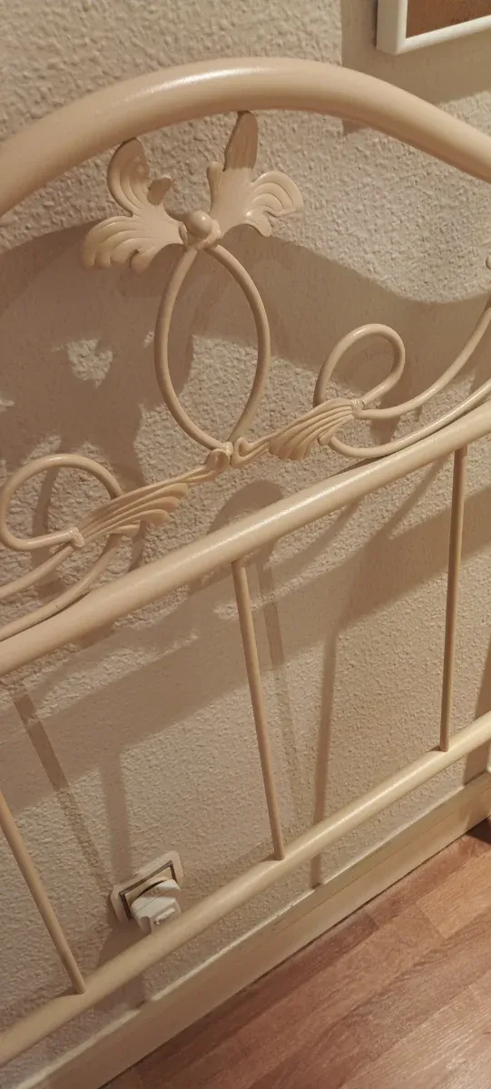 Cabezal y somier de hierro 90cm