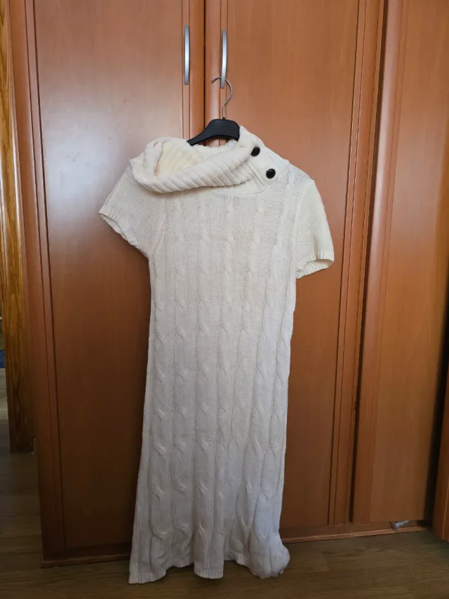 Vestido de punto blanco