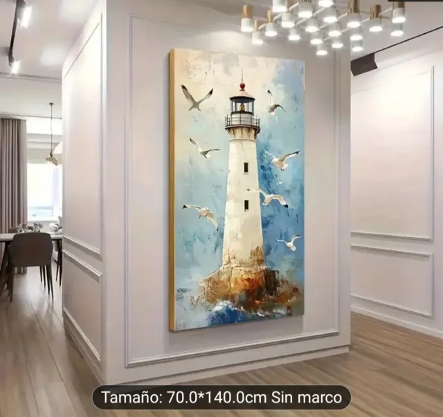 Cuadro Faro Náutico Adorno Pared