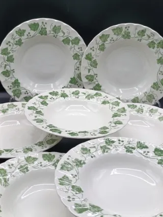 Set platos Churchill Colección Hiedra Verde