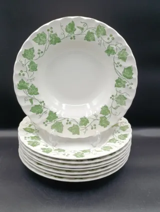 Set platos Churchill Colección Hiedra Verde