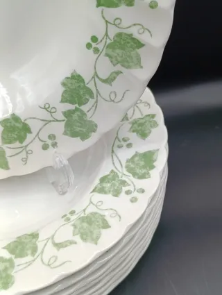 Set platos Churchill Colección Hiedra Verde