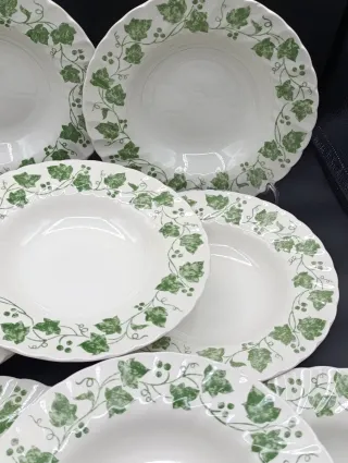 Set platos Churchill Colección Hiedra Verde