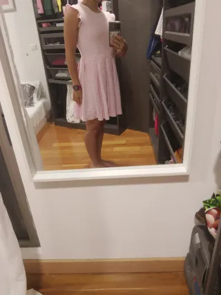 Vestido Ralph Lauren Talla L (12-14) Rayas Rosas