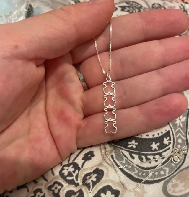 Collar Plata Ley Ositos