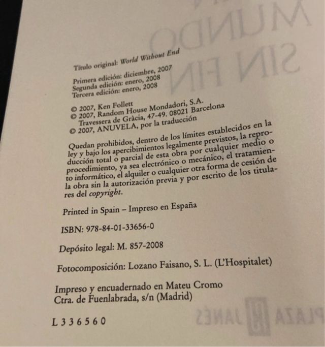 Un mundo sin fin (Saga Los pilares de la Tierra...