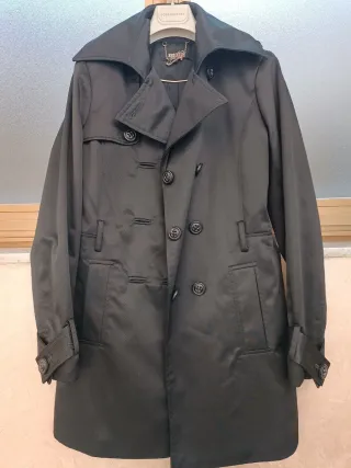 BOSS ORANGE Giubbino Trench Nero Taglia S