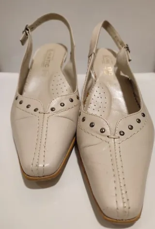 Zapatos piel auténtica España beige