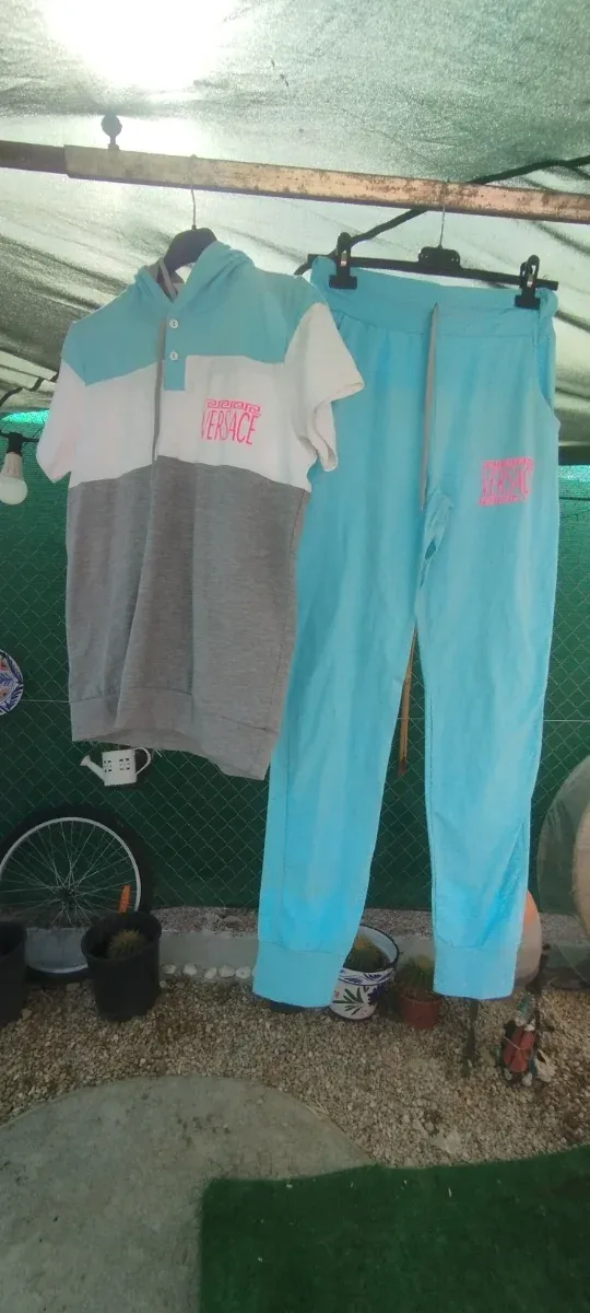 Chándal Versace Azul y Gris