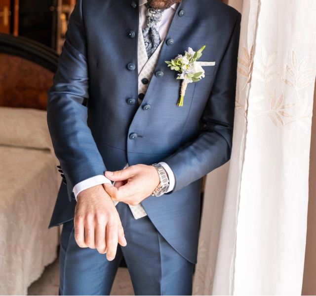 Traje ENZO ROMANO azul