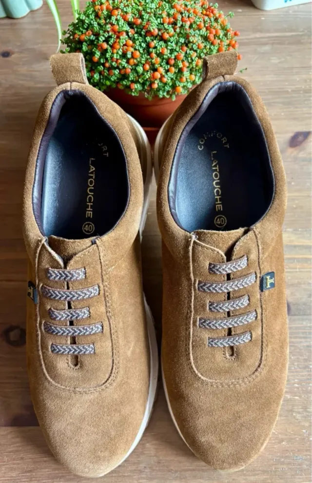 Zapatillas zapatos deportivos Latouche Piel Marrón
