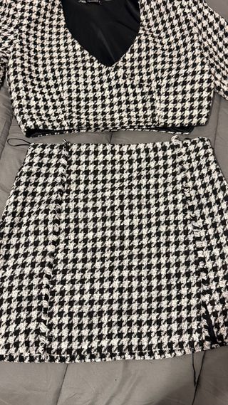 Conjunto Zara Top y Falda