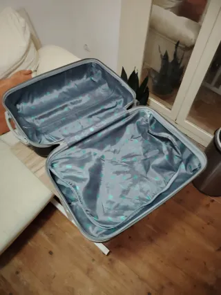 Maleta de viaje rígida oscura