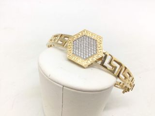 pulsera oro 18k con circonita