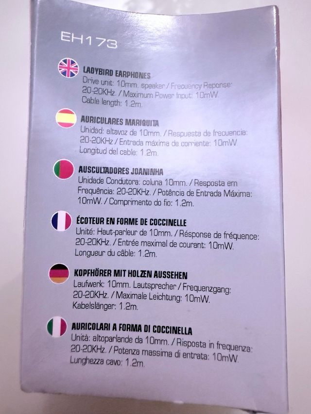 Auricolari Ladybird Jack 3.5mm