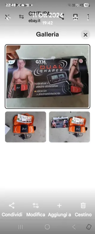 Cintura Fascia Vibrante Elettrostimolatore