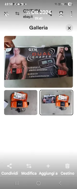 Cintura Fascia Vibrante Elettrostimolatore