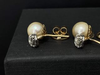 pendientes oro 18k con piedra con diamante