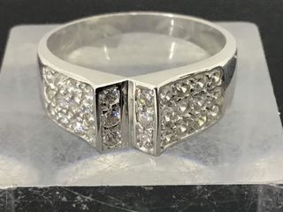 anillo oro 18k con piedra con circonita