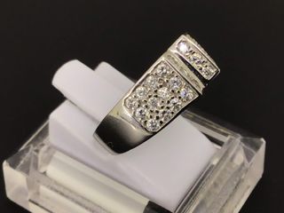 anillo oro 18k con piedra con circonita