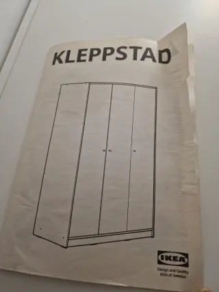 Guardaroba Ikea Kleppstad Bianco